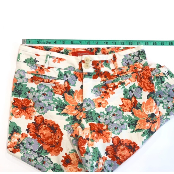 Anthropologie Cartonnier Floral Crop Pants - Picture 6 of 12